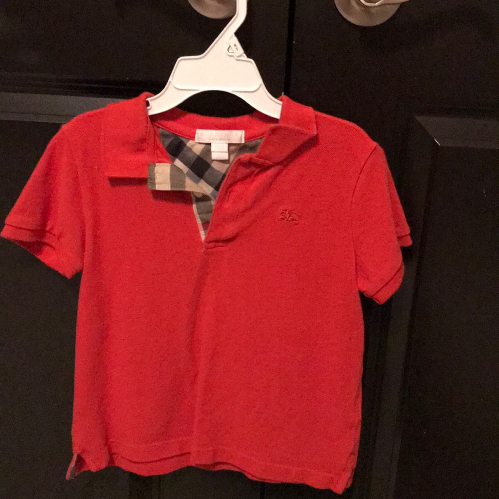 Boys Burberry polo shirt